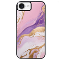 Coque noire taperso pour Iphone 17 17E AIR MAX PRO avec motif marbre violet protection antichoc personnalisée