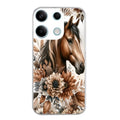Coque taperso pour POCO M6 PRO 4G avec motif cheval automne protection antichoc personnalisée