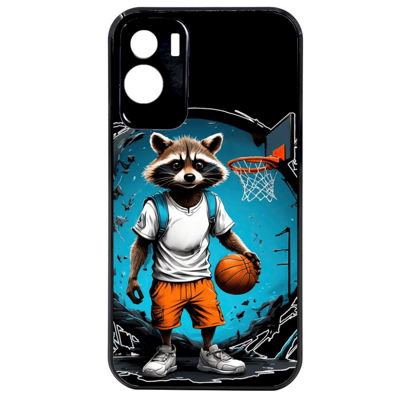 Coque noire taperso pour Honor 70 LITE 90 et LITE avec motif basket racoon protection antichoc personnalisée
