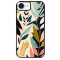 Coque noire taperso pour Iphone 16 16E PLUS MAX PRO avec motif vintage et fleur protection antichoc personnalisée