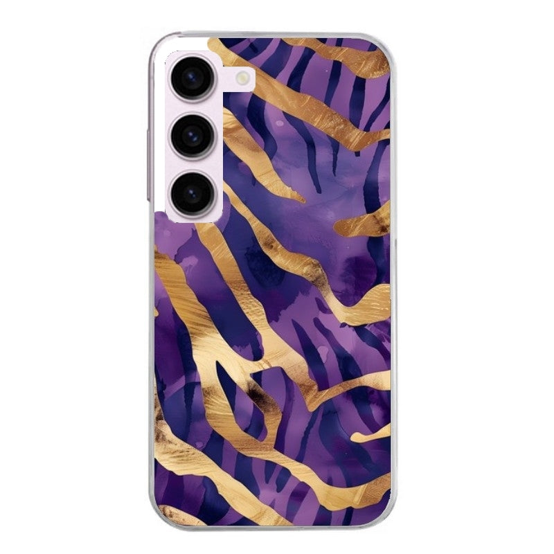 Coque taperso pour Galaxy A13 4G et 5G A23 A53 avec motif zebre violet protection antichoc personnalisée