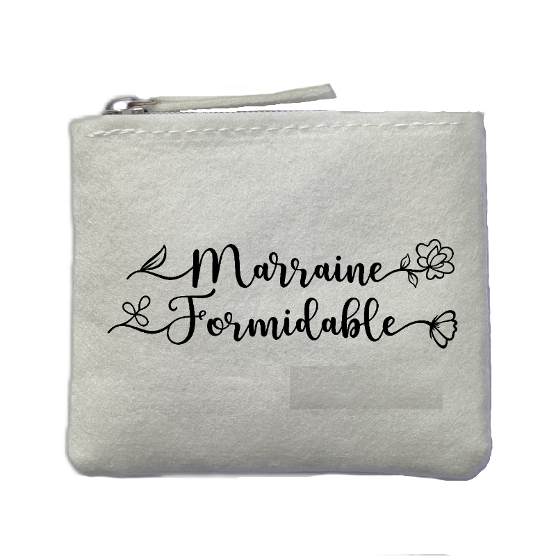 Chaussettes paillettes rose motif marraine formidable