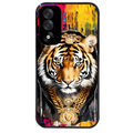 Coque noire taperso pour OnePlus Nord 5 avec motif tigre style hip hop protection antichoc personnalisée