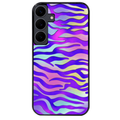 Coque noire taperso pour galaxy A06 A16 A26 A36 A56 avec motif zebre color protection antichoc personnalisée