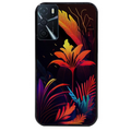 Coque noire taperso pour OPPO A16 et A16S avec motif tropical jaune protection antichoc personnalisée