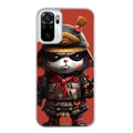 Coque taperso pour Redmi Note 10 4G 5G PRO 10S avec motif panda et samourai protection antichoc personnalisée