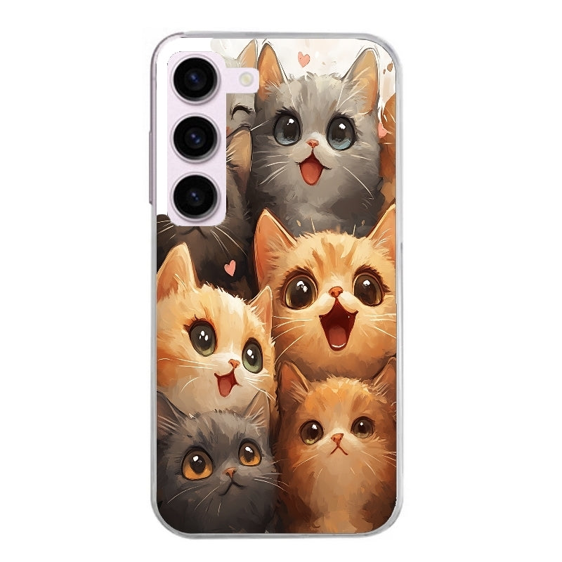 Coque taperso pour Galaxy A13 4G et 5G A23 A53 avec motif chat smile protection antichoc personnalisée