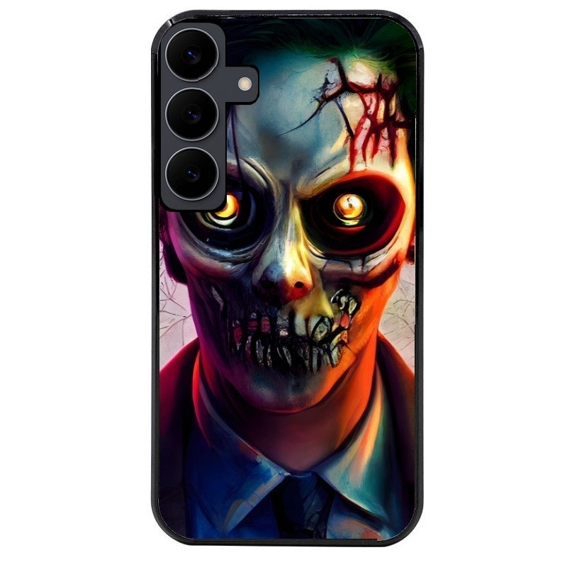 Coque noire taperso pour galaxy A06 A16 A26 A36 A56 motif joker style zombie protection antichoc personnalisée