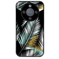 Coque noire taperso pour Honor X9A avec motif palmier noir protection antichoc personnalisée