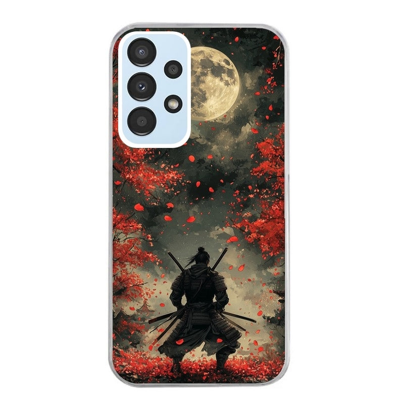 Coque taperso pour Galaxy A13 4G et 5G A23 A53 avec motif samourai et katana protection antichoc personnalisée