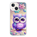 Coque taperso pour Iphone 11 et PRO PRO MAX avec motif chouette violette protection antichoc personnalisée
