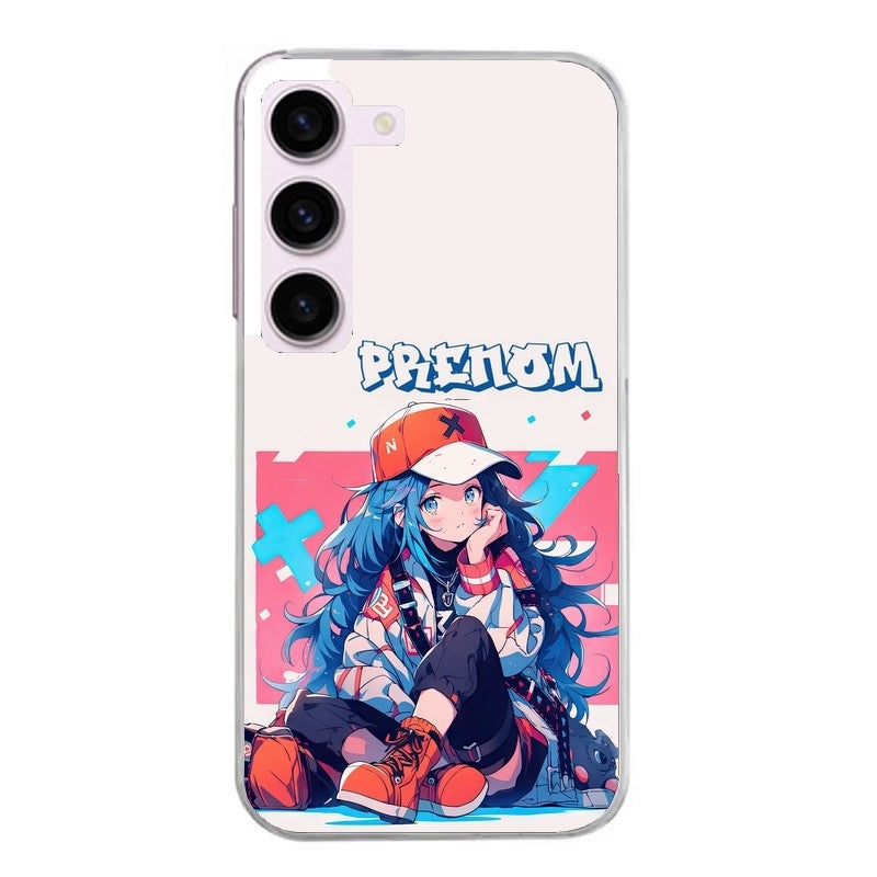 Coque taperso pour Galaxy A13 4G et 5G A23 A53 avec motif anime casquette personnalise protection antichoc personnalisée