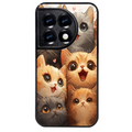 Coque noire taperso pour OnePlus 11 et 12 avec motif chat smile protection antichoc personnalisée