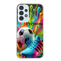 Coque taperso pour Galaxy A13 4G et 5G A23 A53 avec motif foot color personnalisee protection antichoc personnalisée