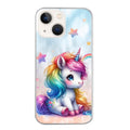 Coque taperso pour Iphone 15 et PRO PLUS PRO MAX avec motif licorne et etoiles protection antichoc personnalisée