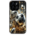 Coque noire taperso pour Honor 70 LITE 90 et LITE avec motif foot metal personnalisee protection antichoc personnalisée