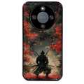 Coque noire taperso pour Honor X9A avec motif samourai et katana protection antichoc personnalisée