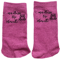 Chaussettes paillettes rose motif maitresse trop chouette