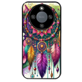 Coque noire taperso pour Magic 5 6 LITE et PRO avec motif dreamcatcher et mandala protection antichoc personnalisée
