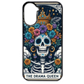 Coque noire taperso pour Redmi A5 4G avec motif tete de mort drama queen protection antichoc personnalisée