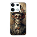 Coque taperso pour POCO X6 5G avec motif tete de mort chapeau protection antichoc personnalisée
