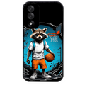 Coque noire taperso pour OnePlus Nord 5 avec motif basket racoon protection antichoc personnalisée