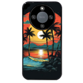 Coque noire taperso pour Magic 8 LITE et PRO avec motif hawaii palmier protection antichoc personnalisée