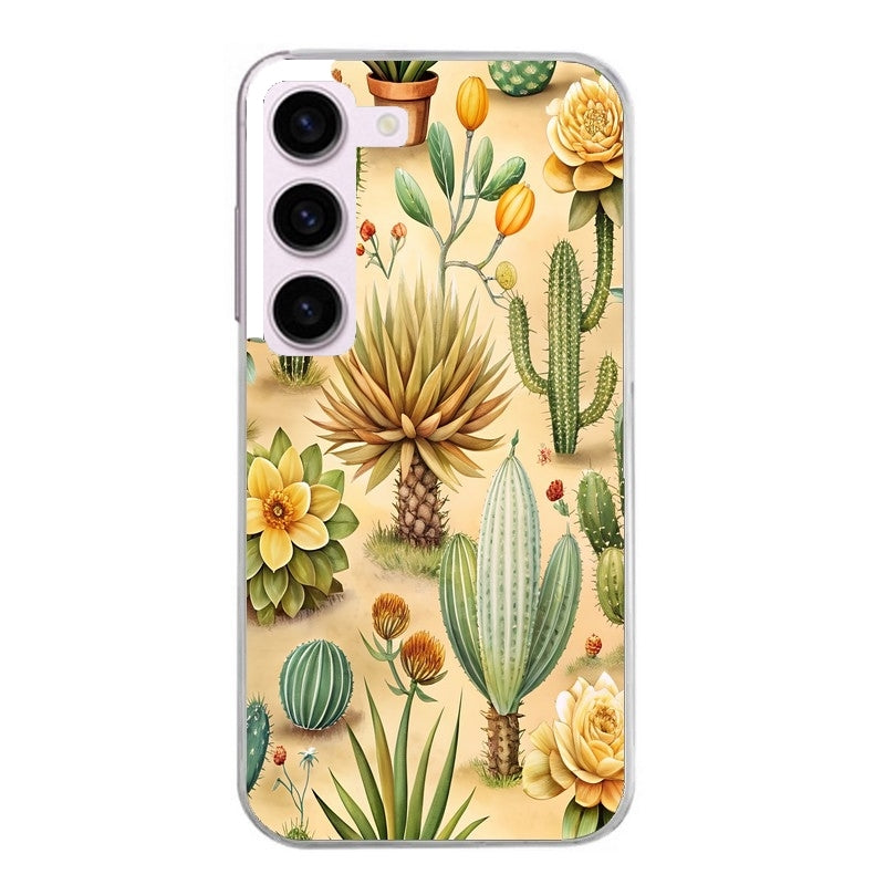 Coque taperso pour Galaxy A13 4G et 5G A23 A53 avec motif cactus et succulent protection antichoc personnalisée