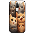 Coque noire taperso pour OPPO A5 A9 2020 avec motif chat smile protection antichoc personnalisée