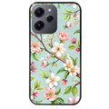 Coque noire taperso pour Redmi 12 4G et 5G avec motif fleur de printemps protection antichoc personnalisée