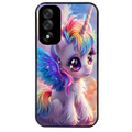 Coque noire taperso pour OnePlus Nord 5 avec motif licorne style anime protection antichoc personnalisée