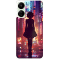Coque taperso pour POCO C65 4G avec motif new york anime protection antichoc personnalisée