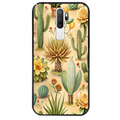 Coque noire taperso pour OPPO A5 A9 2020 avec motif cactus et succulent protection antichoc personnalisée