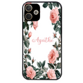 Coque noire taperso pour OPPO A5 PRO 4G et 5G avec motif cadre fleur pastel personnalisee protection antichoc personnalisée