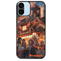 Coque noire taperso pour Redmi A1 et A2 avec motif anime street japan personnalise protection antichoc personnalisée