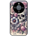 Coque noire taperso pour Magic 5 6 LITE et PRO avec motif tete de mort pastel protection antichoc personnalisée