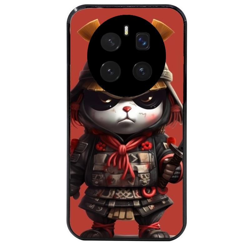 Coque noire taperso pour Magic 7 LITE et PRO avec motif panda et samourai protection antichoc personnalisée