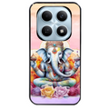 Coque noire taperso pour POCO M8 5G et PRO 5G avec motif elephant namaste protection antichoc personnalisée