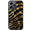 Coque noire taperso pour Redmi 12 4G et 5G avec motif zebre gold protection antichoc personnalisée