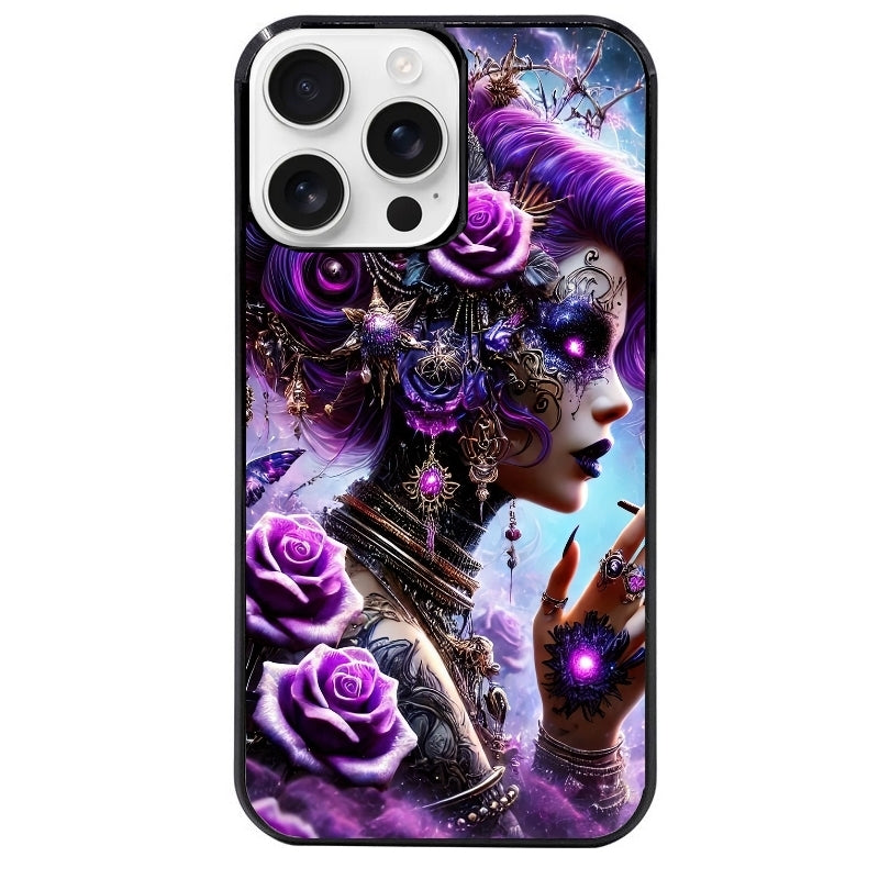 Coque noire taperso pour Iphone 16 16E PLUS MAX PRO avec motif fee style steampunk protection antichoc personnalisée