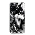Coque taperso pour Redmi Note 11 4G PRO 5G 11S avec motif loup dreamcatcher protection antichoc personnalisée