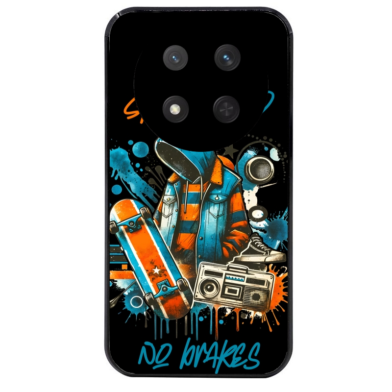 Coque noire taperso pour Magic 7 LITE et PRO avec motif skate board protection antichoc personnalisée