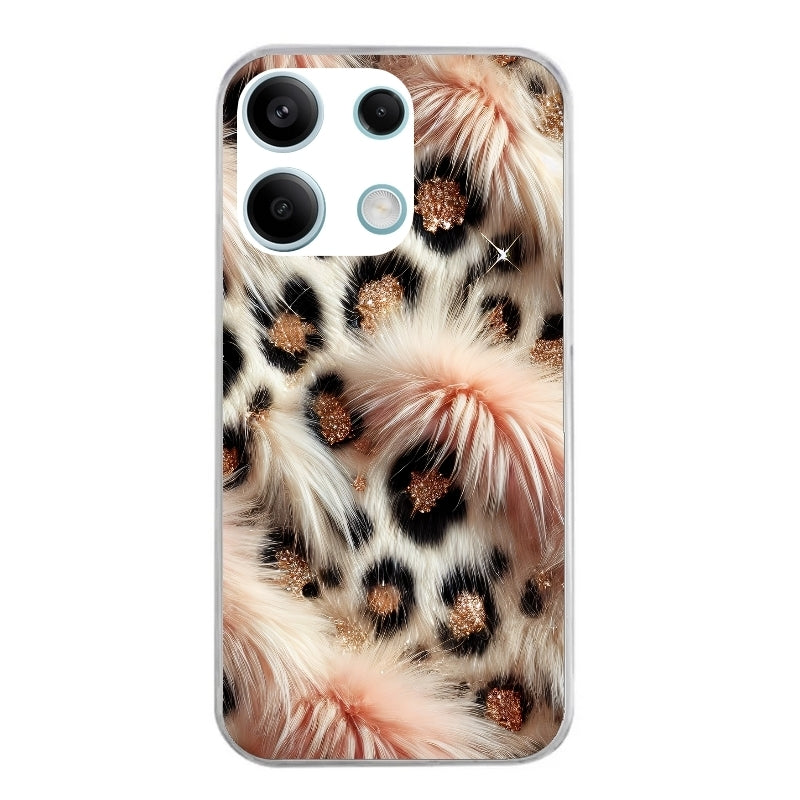 Coque taperso pour POCO M6 PRO 4G avec motif effet fourrure leopard 1 protection antichoc personnalisée