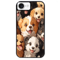Coque noire taperso pour Iphone 17 17E AIR MAX PRO avec motif chien smile protection antichoc personnalisée