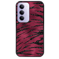 Coque noire taperso pour Redmi 15 4G et 5G avec motif zebre grenat protection antichoc personnalisée