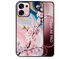 Coque noire taperso pour OPPO A6 PRO 4G et 5G avec motif marbre fleur cerisier protection antichoc personnalisée