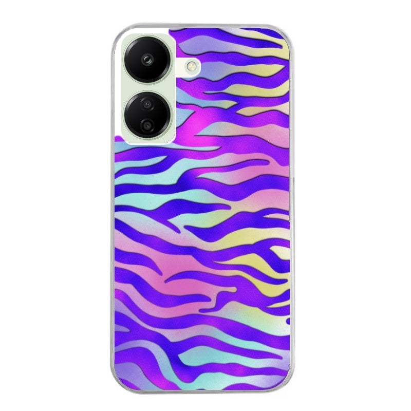 Coque taperso pour POCO C65 4G avec motif zebre color protection antichoc personnalisée