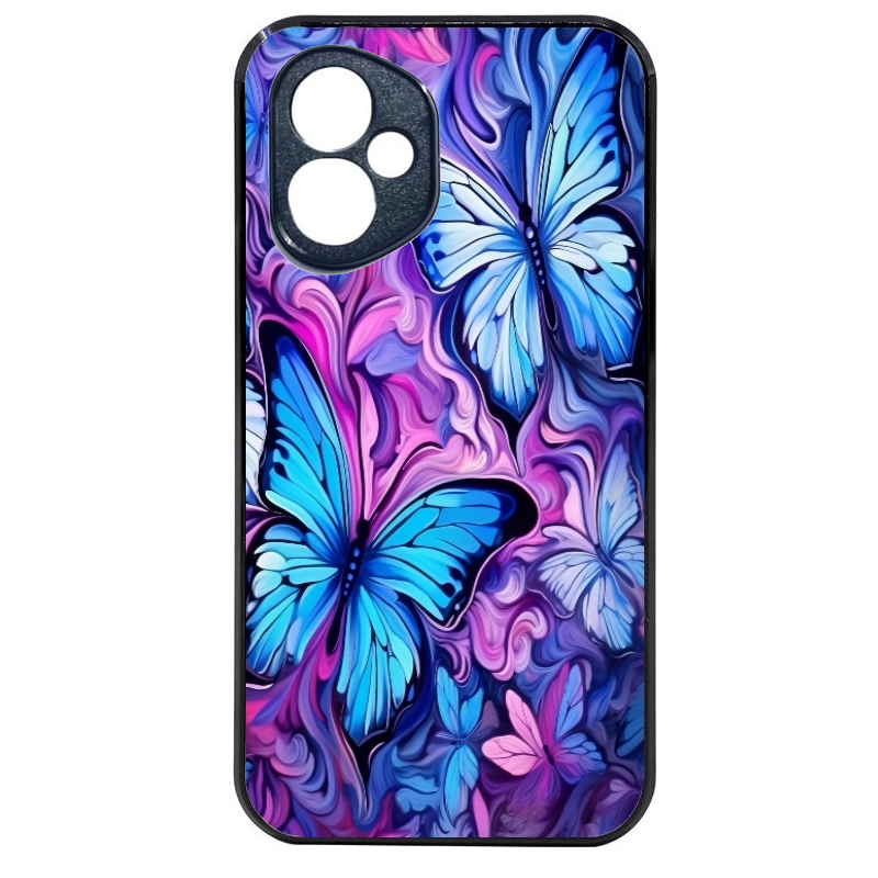 Coque noire taperso pour Honor 400 et Lite Pro Smart avec motif papillon violet uv protection antichoc personnalisée