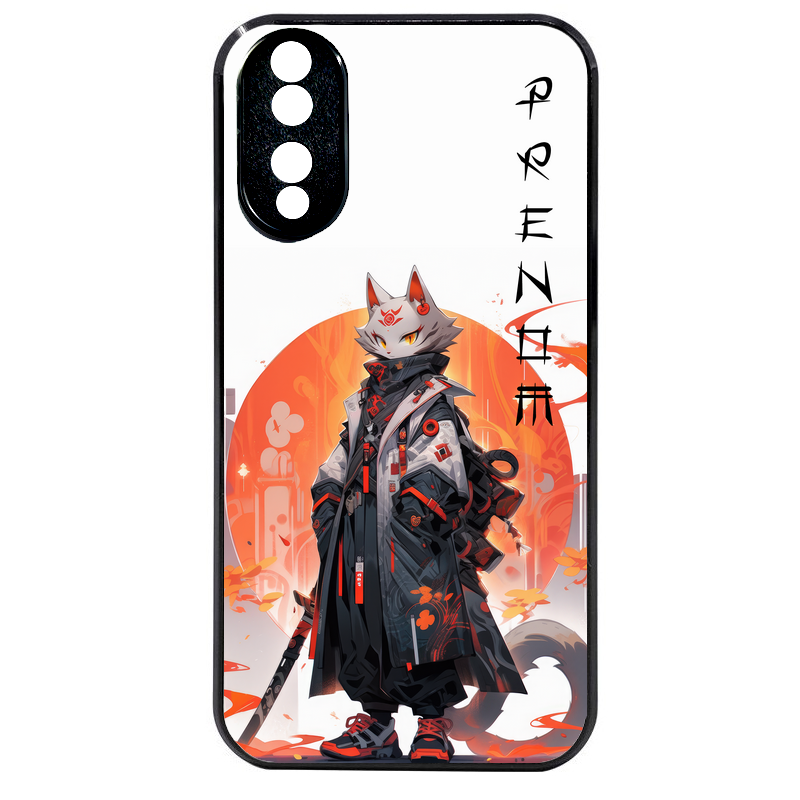 Coque noire taperso pour Honor 70 LITE 90 et LITE avec motif anime chat japan personnalise protection antichoc personnalisée