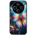 Coque noire taperso pour POCO C75 avec motif papillon arc protection antichoc personnalisée
